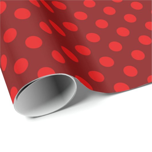 kerstpapier met rode stipjes cadeaupapier (Rol Hoek)