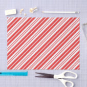 kerstpapier met rode streep tissuepapier (Craft)
