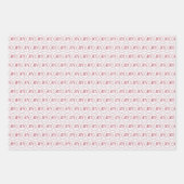 kerstpapier met rode vulling inpakpapier vel (Voorkant 2)