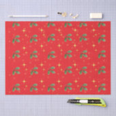kerstpapier met rood tint tissuepapier (Craft)
