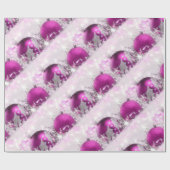 Kerstpapier met roodbruine en zilverkleurige kerst cadeaupapier (Vlak)