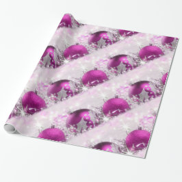 Kerstpapier met roodbruine en zilverkleurige kerst cadeaupapier