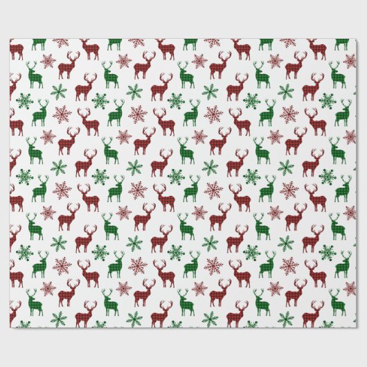 kerstpapier met rooster rood geplakt rood cadeaupapier (Vlak)