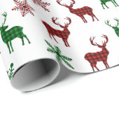 kerstpapier met rooster rood geplakt rood cadeaupapier (Rol Hoek)