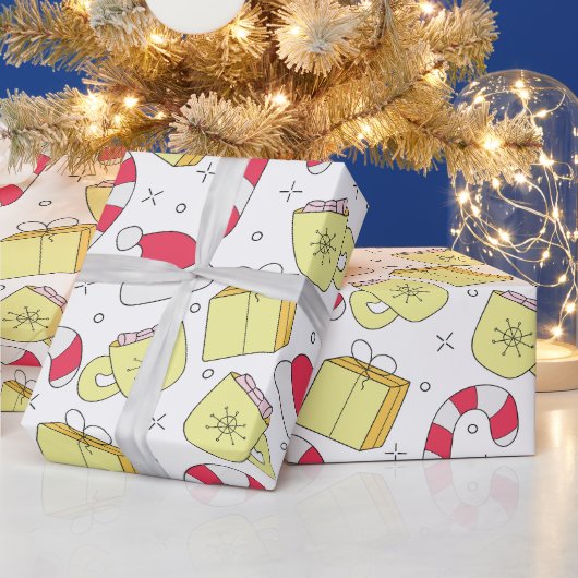 kerstpapier met Snoep-patroonpatronen Cadeaupapier (Feestdagen)