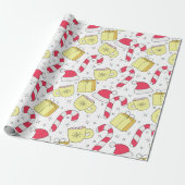 kerstpapier met Snoep-patroonpatronen Cadeaupapier (Uitgerold)