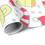 kerstpapier met Snoep-patroonpatronen Cadeaupapier (Rol Hoek)