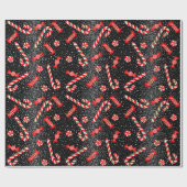 kerstpapier met snoep-ruggegraat cadeaupapier (Vlak)