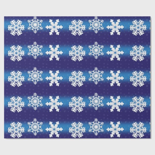 kerstpapier met snowflakes cadeaupapier (Vlak)