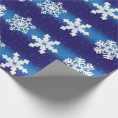 kerstpapier met snowflakes cadeaupapier (Hoek)