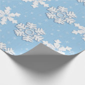 kerstpapier met snowflakes cadeaupapier (Hoek)