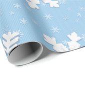 kerstpapier met snowflakes cadeaupapier (Rol Hoek)