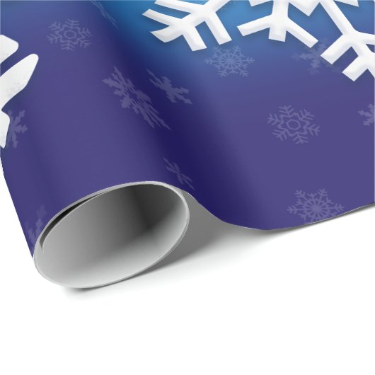 kerstpapier met snowflakes cadeaupapier (Rol Hoek)