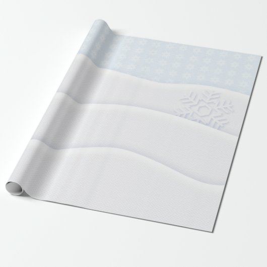 kerstpapier met snowflakes cadeaupapier (Uitgerold)