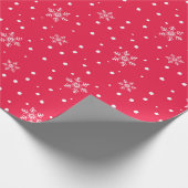 kerstpapier met snowflakes cadeaupapier (Hoek)