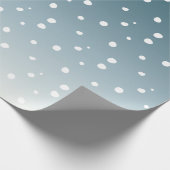 kerstpapier met snowflakes cadeaupapier (Hoek)
