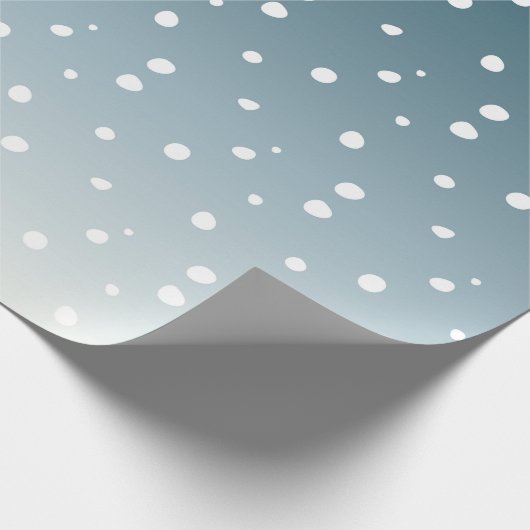 kerstpapier met snowflakes cadeaupapier (Hoek)