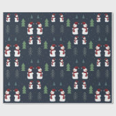 kerstpapier met snowman-matte cadeaupapier (Vlak)