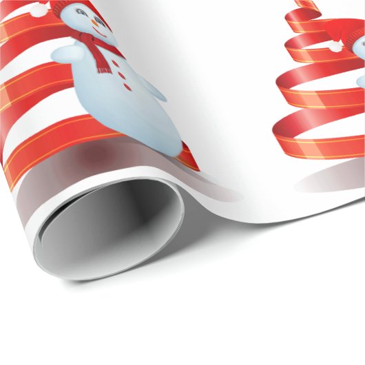 kerstpapier met snowman-matte cadeaupapier (Rol Hoek)