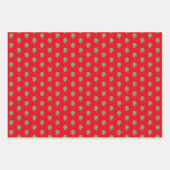 kerstpapier met tropische dog, set van 3 inpakpapier vel (Voorkant 2)