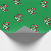 kerstpapier met unicorn Cute Xmas-overvulling Cadeaupapier (Hoek)