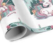 kerstpapier met unicorn Wrapping Cadeaupapier (Rol Hoek)