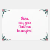 kerstpapier met unicorn Wrapping Inpakpapier Vel (Voorkant 3)