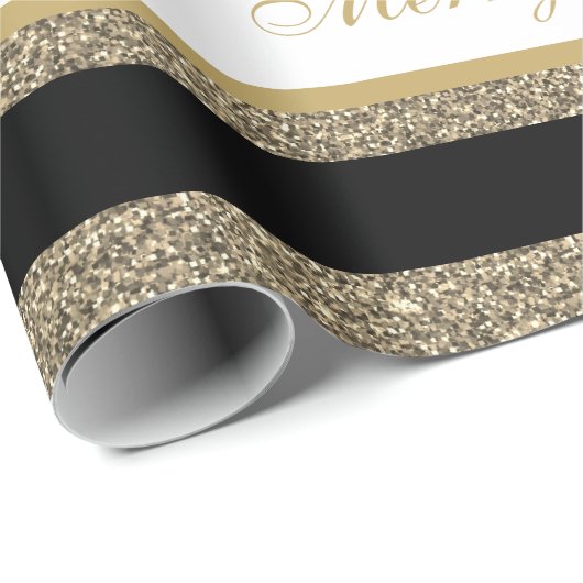 kerstpapier met vulling, met faux, gestript cadeaupapier (Rol Hoek)