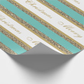 kerstpapier met vulling, met faux, gestript cadeaupapier (Hoek)