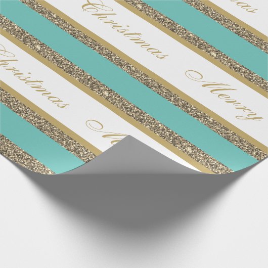 kerstpapier met vulling, met faux, gestript cadeaupapier (Hoek)