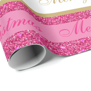 kerstpapier met vulling, met faux, gestript cadeaupapier