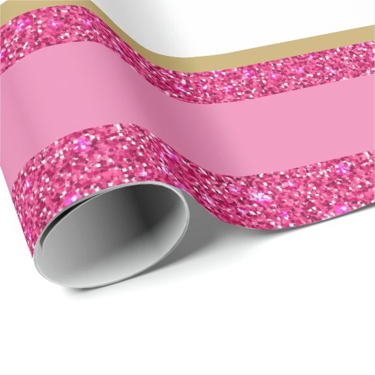 kerstpapier met vulling, met faux, gestript cadeaupapier (Rol Hoek)