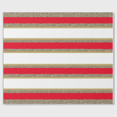 kerstpapier met vulling, met faux, gestript cadeaupapier (Vlak)