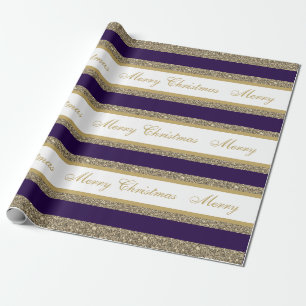 kerstpapier met vulling, met faux, gestript cadeaupapier