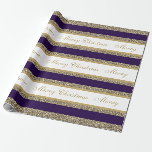 kerstpapier met vulling, met faux, gestript cadeaupapier (Uitgerold)
