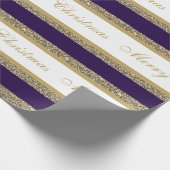 kerstpapier met vulling, met faux, gestript cadeaupapier (Hoek)