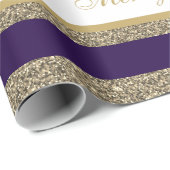kerstpapier met vulling, met faux, gestript cadeaupapier (Rol Hoek)
