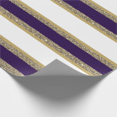 kerstpapier met vulling, met faux, gestript cadeaupapier (Hoek)