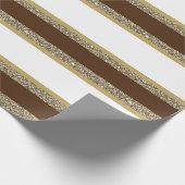 kerstpapier met vulling, met faux, gestript cadeaupapier (Hoek)