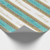 kerstpapier met vulling, met faux, gestript cadeaupapier (Hoek)