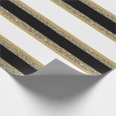 kerstpapier met vulling, met faux, gestript cadeaupapier (Hoek)