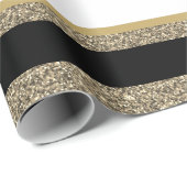 kerstpapier met vulling, met faux, gestript cadeaupapier (Rol Hoek)