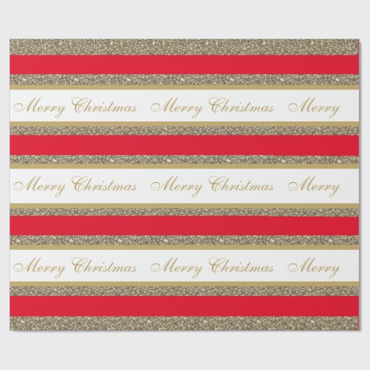 kerstpapier met vulling, met faux, gestript cadeaupapier (Vlak)