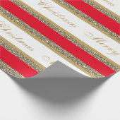 kerstpapier met vulling, met faux, gestript cadeaupapier (Hoek)