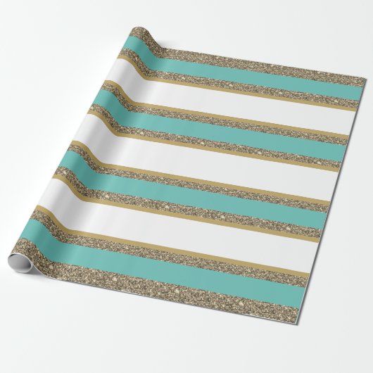kerstpapier met vulling, met faux, gestript cadeaupapier (Uitgerold)