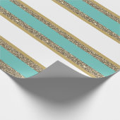 kerstpapier met vulling, met faux, gestript cadeaupapier (Hoek)