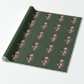 kerstpapier met warenhuis cadeaupapier (Uitgerold)