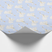 kerstpapier met Waterverf Angel Noel-opbergpapier Cadeaupapier (Hoek)