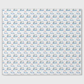 kerstpapier met wieltjes cadeaupapier (Vlak)