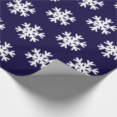 kerstpapier met witte sneeuwvlokken cadeaupapier (Hoek)